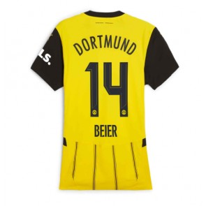 Billiga Borussia Dortmund Maximilian Beier #14 Hemmatröja Dam 2024-25 Kortärmad